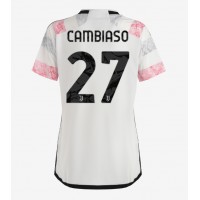 Juventus Andrea Cambiaso #27 Replica Away Shirt Ladies 2023-24 Short Sleeve